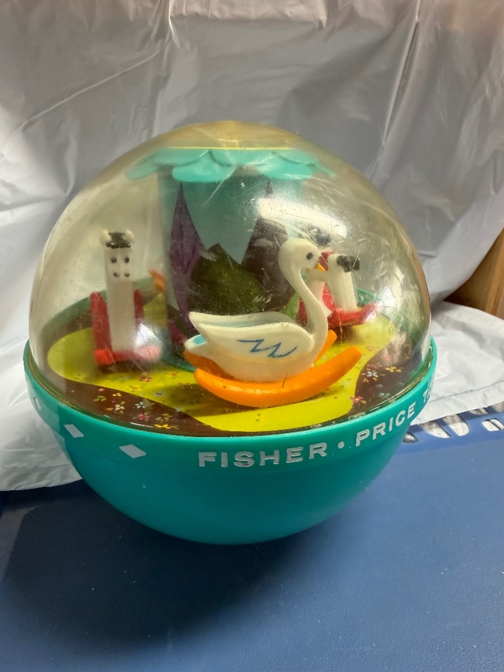 Vintage Fisher Price Roly Poly Chime ball